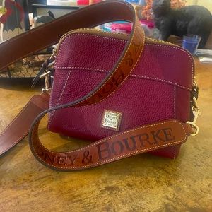 Dooney & Bourke Pebble Leather Cameron Crossbody with Logo Strap